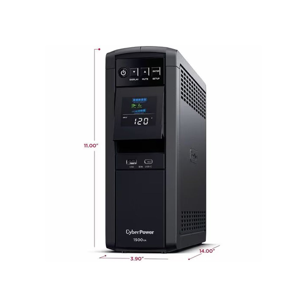 CyberPower CP1500PFCLCD PFC Sinewave UPS Systems - 1500VA/1000W