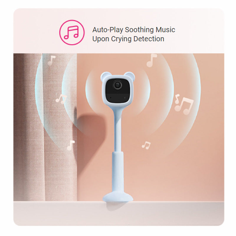 EZVIZ BM1 2MP Wireless Battery-Powered Video Baby Monitor, Crying Detection, Baby Activity Detection, Out-of-Crib Alert