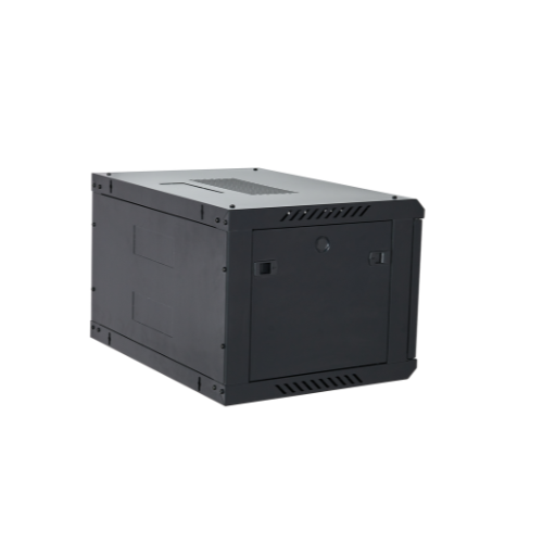 6U Pre-assembled Wall Mount Network Server Cabinet | Locking Glass Door, 2 Fans, Network Enclosure for IT/Data Computer Equipment