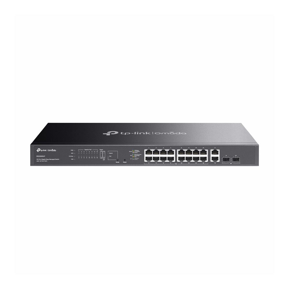 TP-Link Omada ES220GMP 20-Port Gigabit Easy Managed Rackmount Switch with 16-Port PoE+