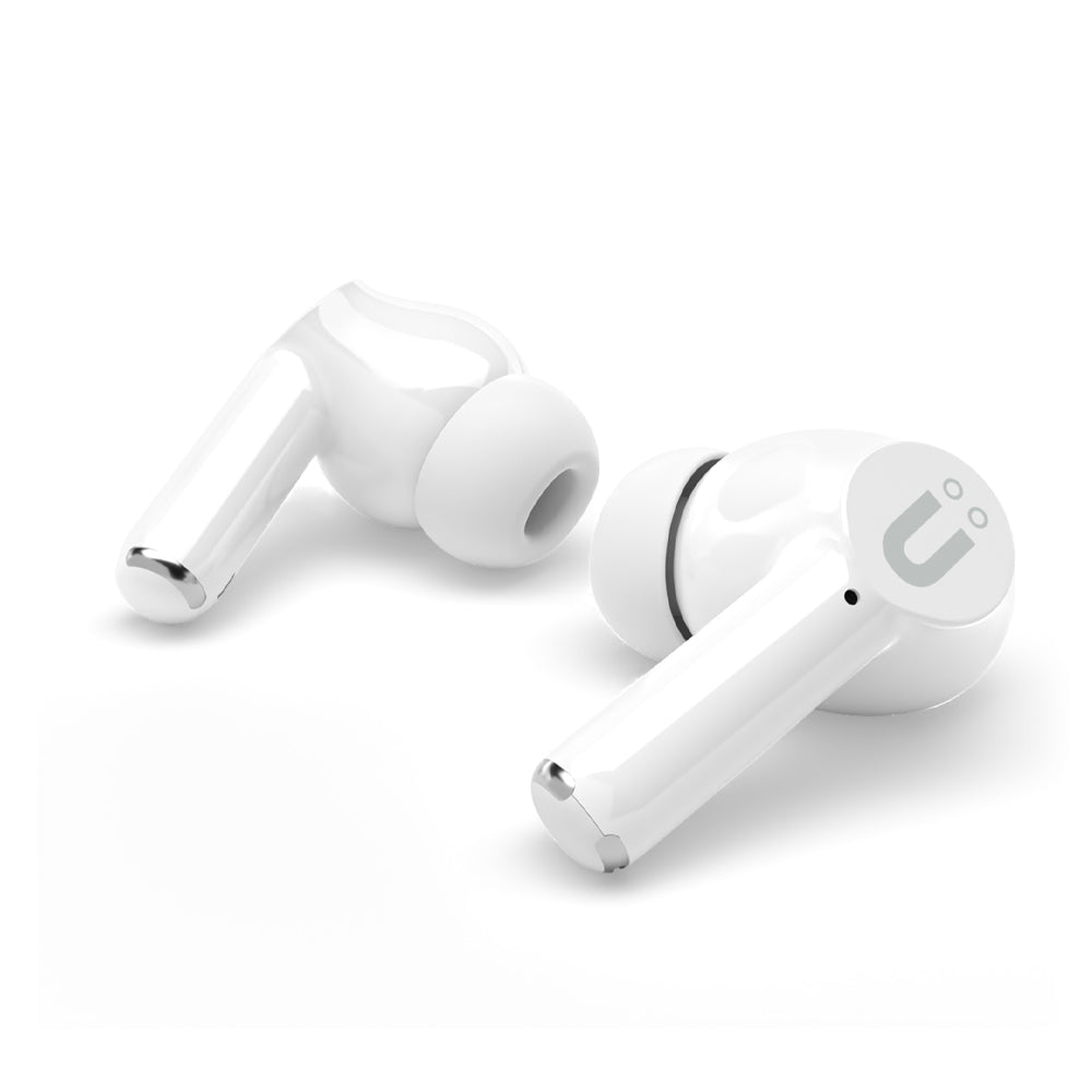 Uolo Pulse Elite 2 ANC/ENC True Wireless Headphones, White/Black