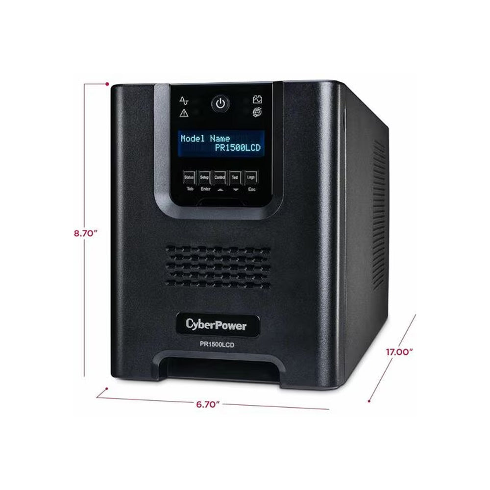 CyberPower PR1500LCD Smart App Sinewave UPS Systems - 1500VA/1500W