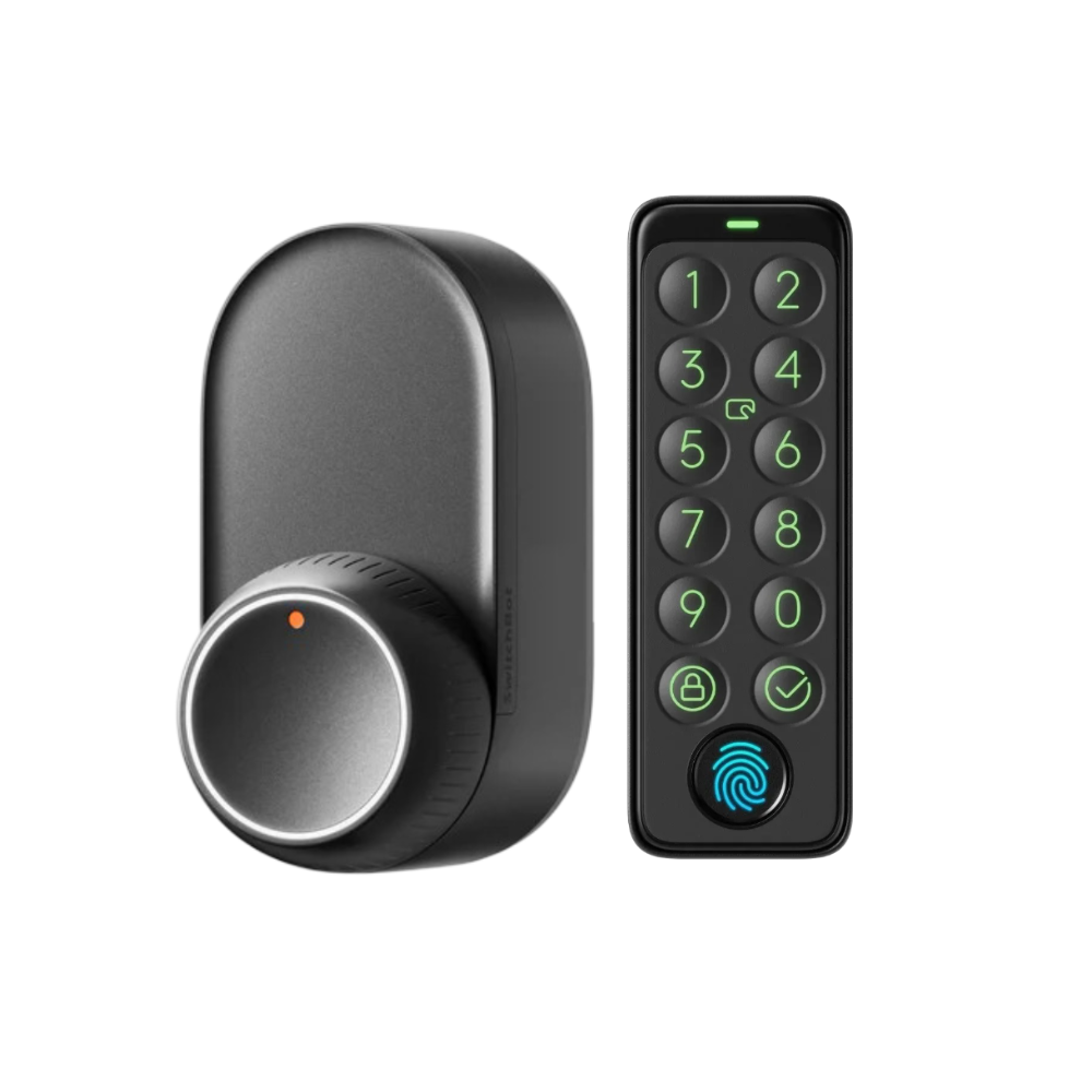 SwitchBot Lock Ultra with Keypad Touch Bundle| Fingerprint Smart Lock with Auto-Lock, Quiet Mode, 17 Unlock Methods & Matter Support (Copy) (Copy)