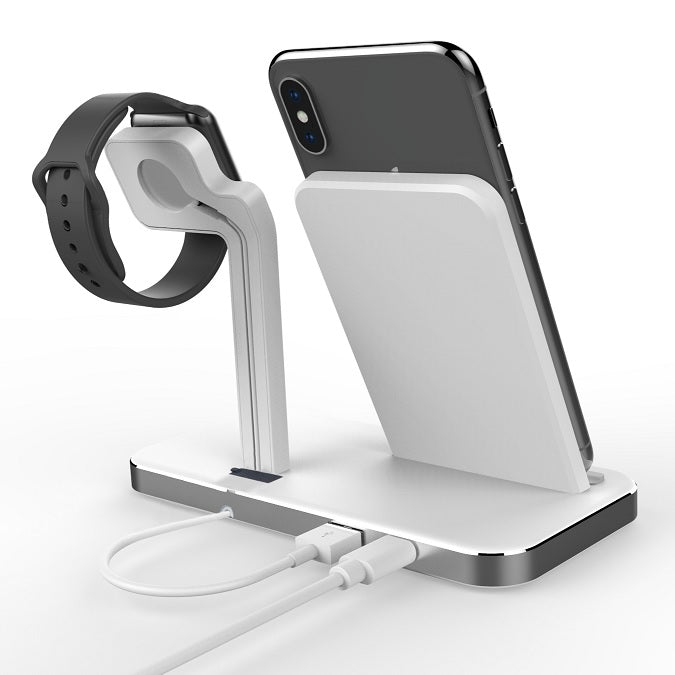 Uolo Volt Fast Wireless Charging Stand with Apple Watch Mount