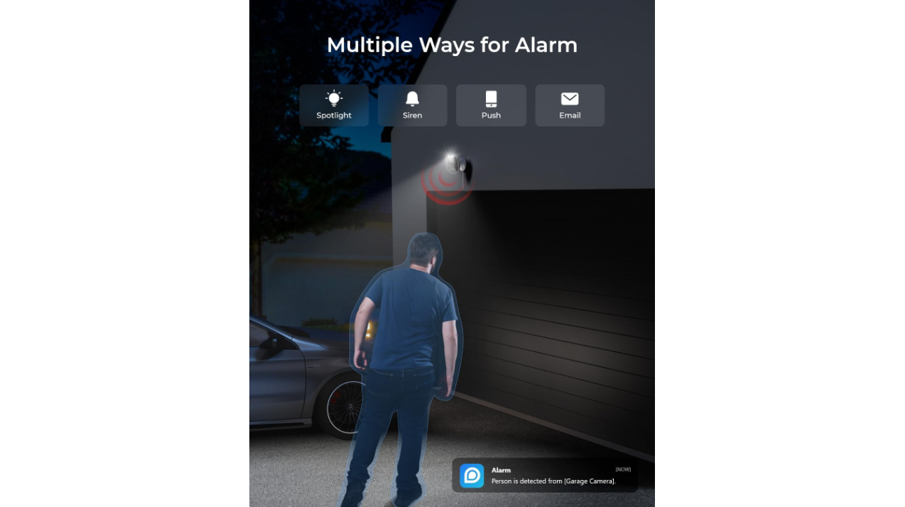 Reolink Lumus 4MP Outdoor WiFi Camera with Motion Spotlight