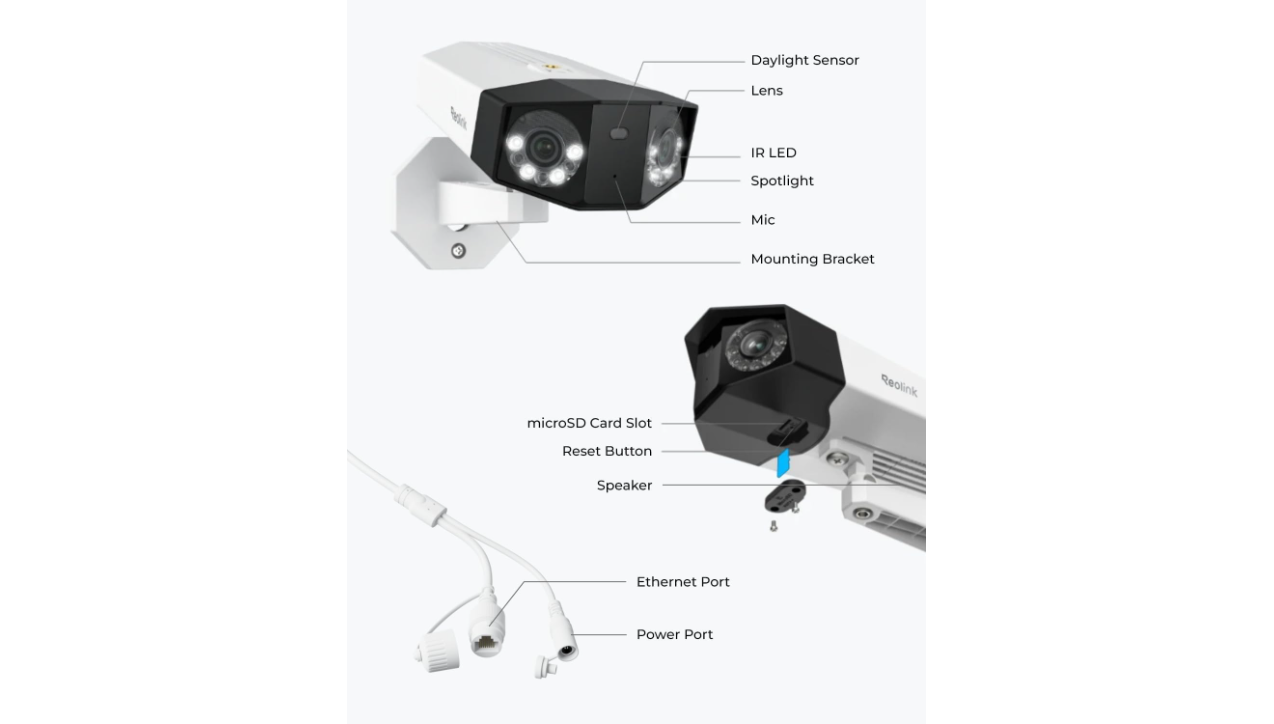 Reolink Duo 3 16MP Dual-Lens PoE Camera with Ultra Wide View