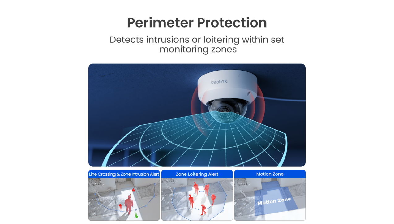 Reolink Professional RP-PCV8MZ 8MP PoE Dome Camera with 5X Optical Zoom