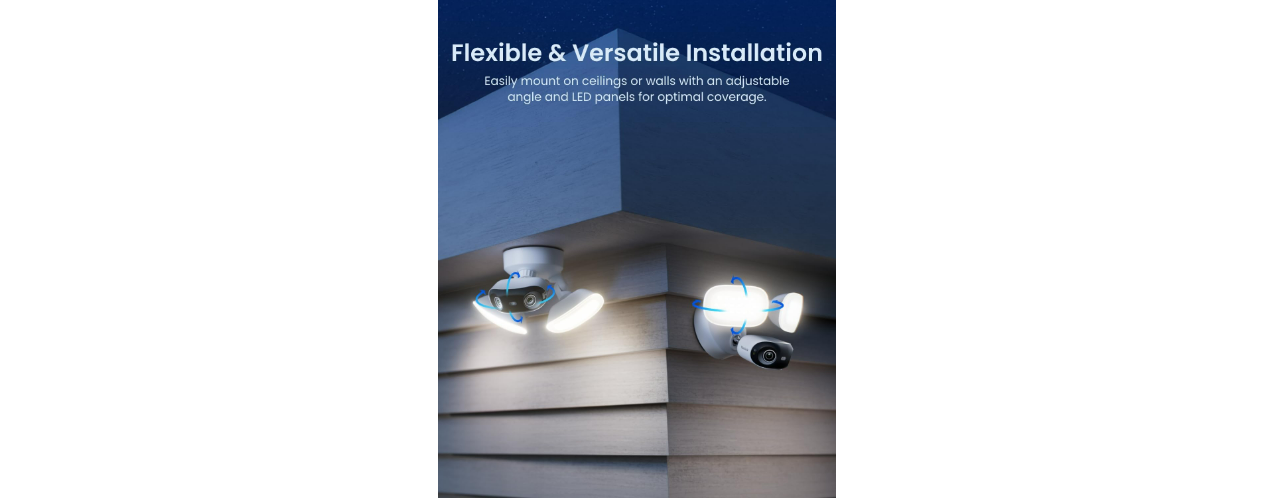 Reolink Floodlight F751W 8MP WiFi Dual-Lens Wired Floodlight Security Camera