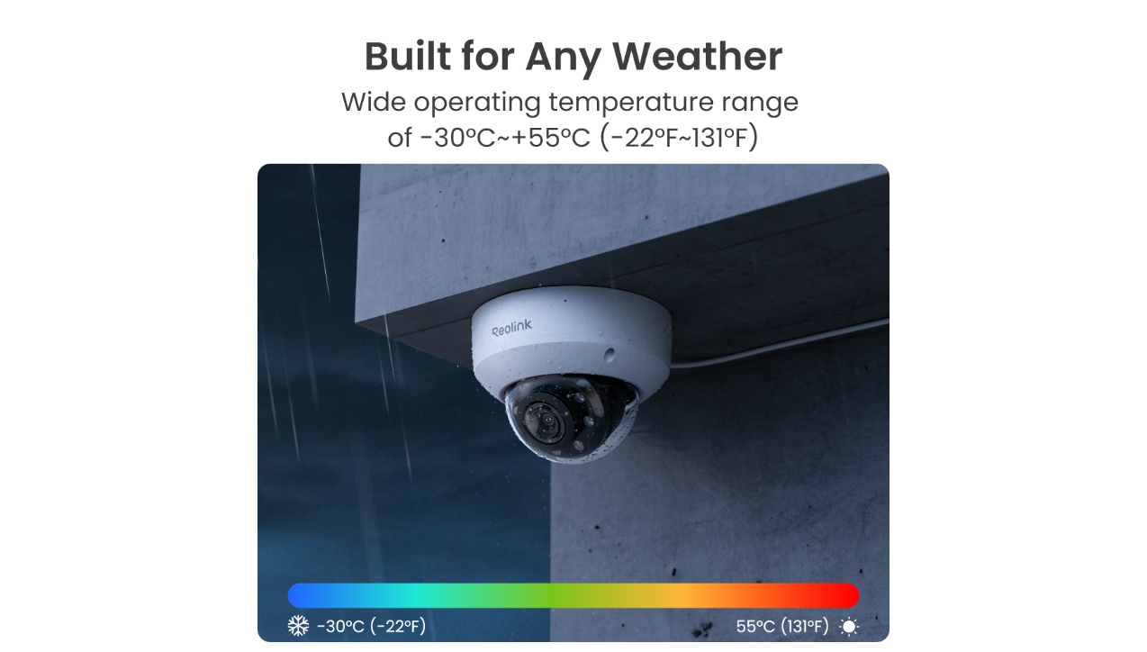 Reolink Professional RP-PCV8MZ 8MP PoE Dome Camera with 5X Optical Zoom