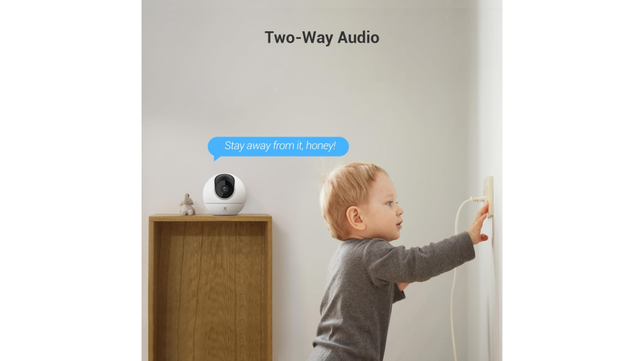 EZVIZ C6c 2K 3MP Indoor WiFi Camera | Two-Way Audio, Pan & Tilt, Auto-Tracking, Smart AI Person Notifications, Night Vision (Copy)