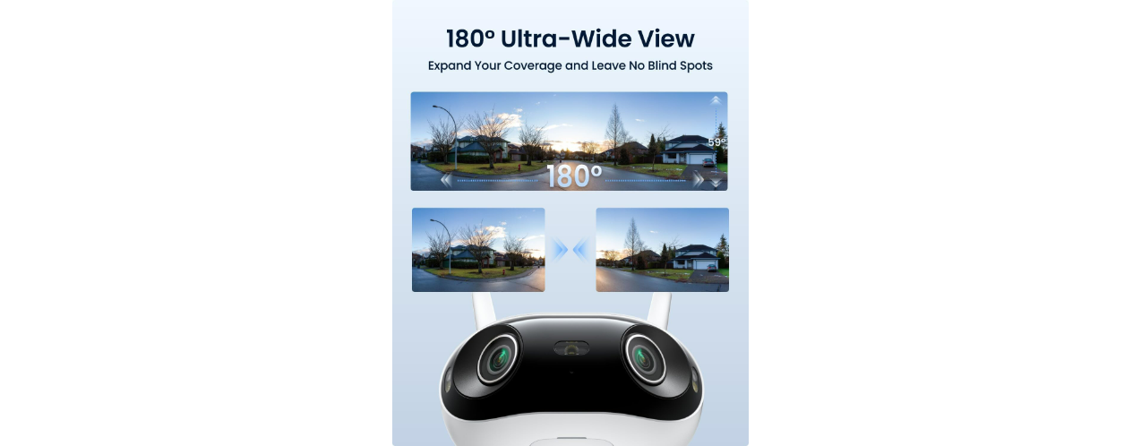 Reolink Elite W740 WiFi 8MP Dual-Lens Camera with Ultra Wide View