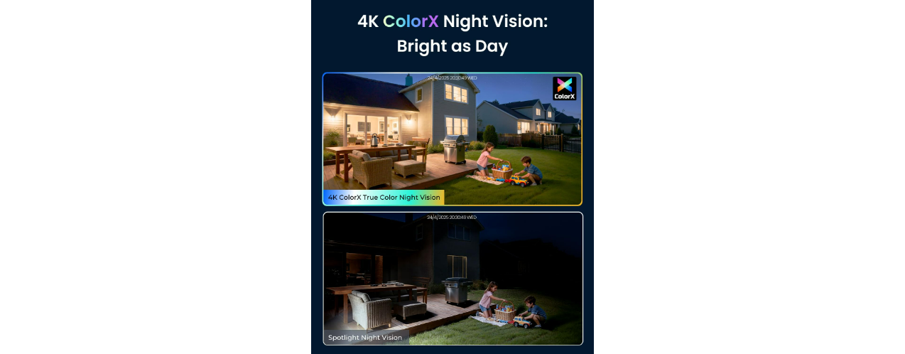 Reolink ColorX CX820 8MP PoE Turret Camera with True Full-Color Night Vision
