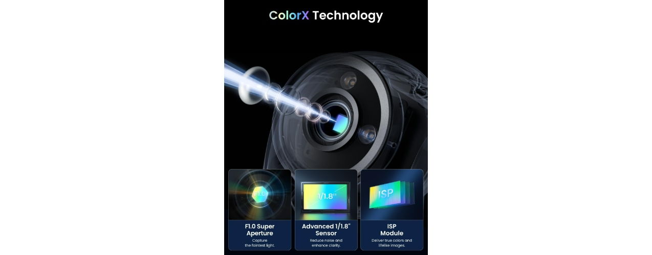 Reolink ColorX CX820 8MP PoE Turret Camera with True Full-Color Night Vision