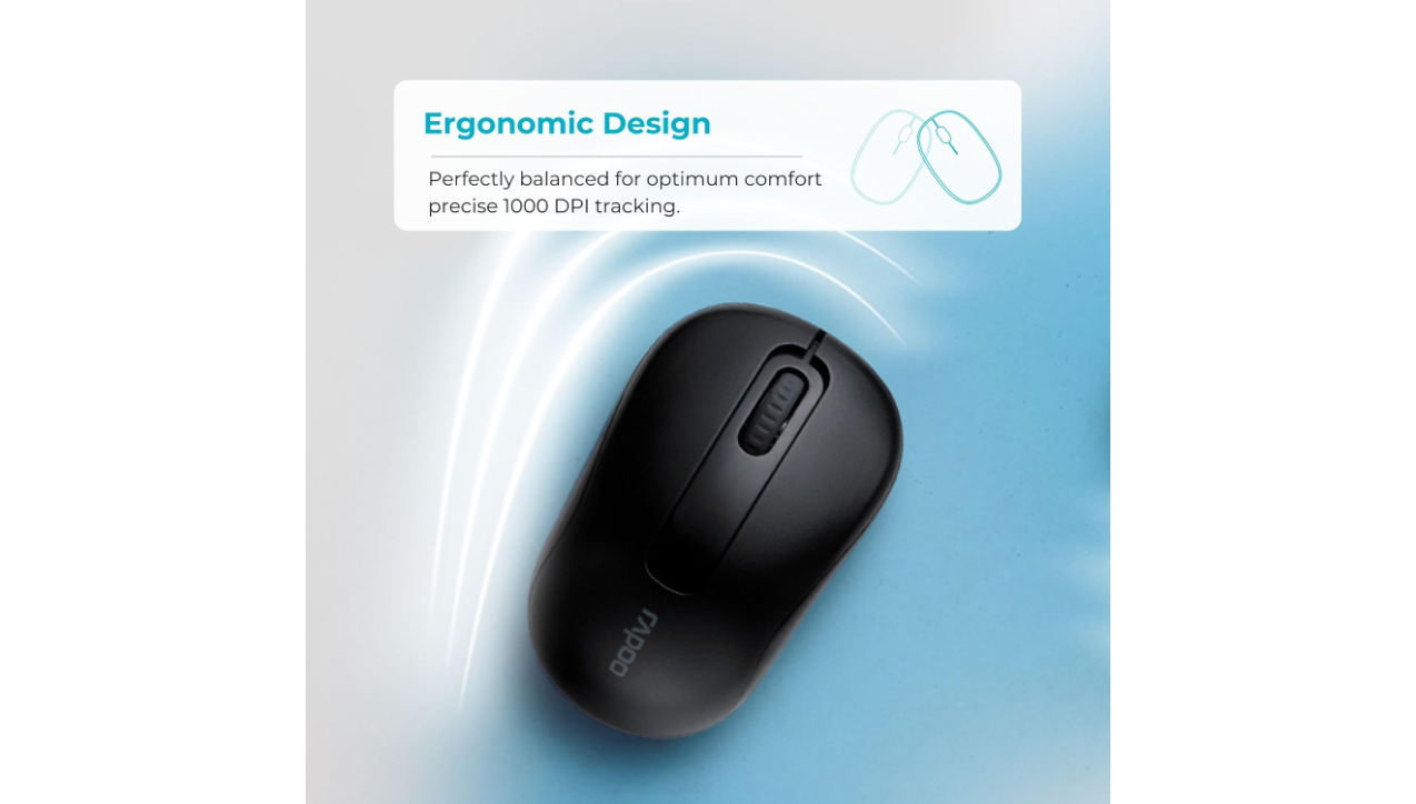 Rapoo X1800S Wireless Keyboard and Mouse Combo