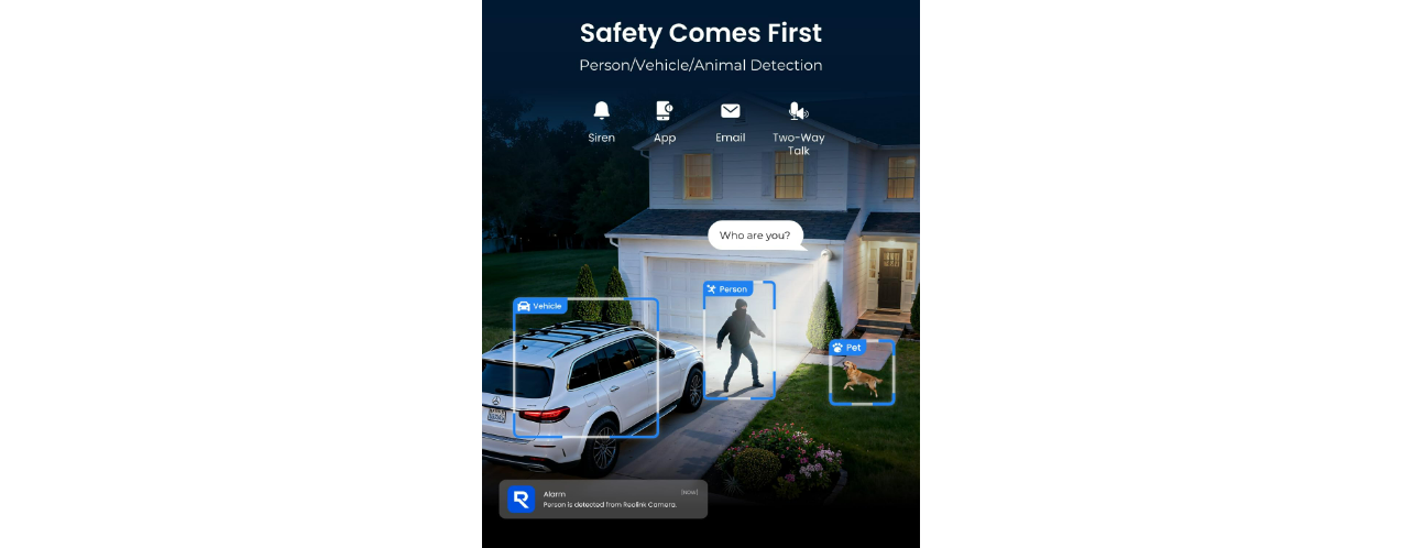 Reolink ColorX CX820 8MP PoE Turret Camera with True Full-Color Night Vision
