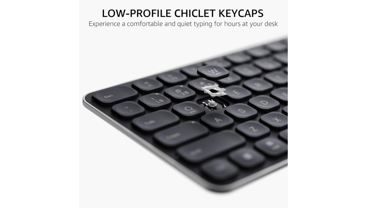 Rapoo 9010M Multi-mode Wireless Keyboard and Mouse Combo, Black
