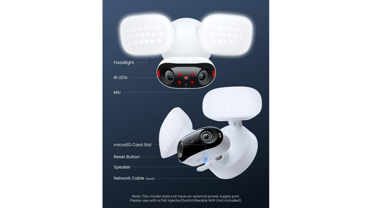 Reolink Elite Pro Floodlight PoE 16MP Dual-Lens Camera
