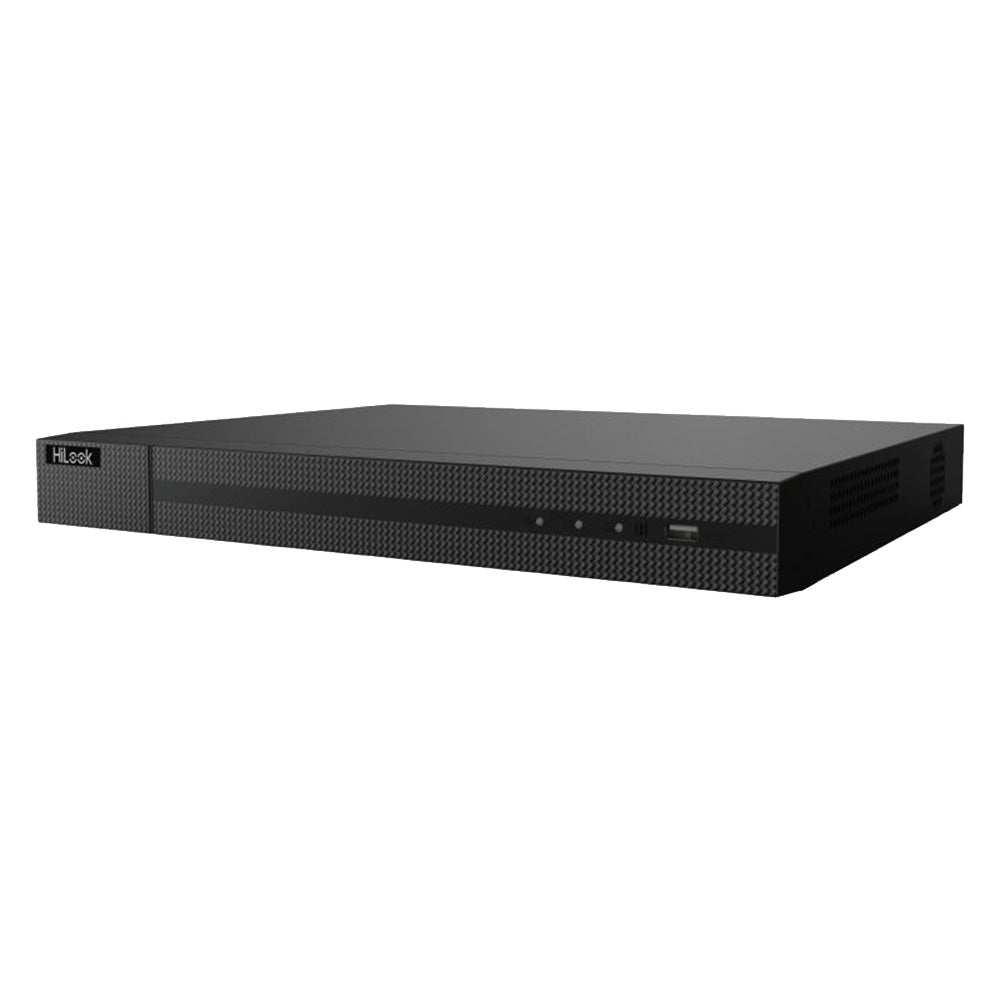 HiLook NVR-216MH-C/16P 16-Channel 4K NVR | 2 SATA interfaces for HDD connection (up to 8 TB capacity per HDD),  H.265+ compression