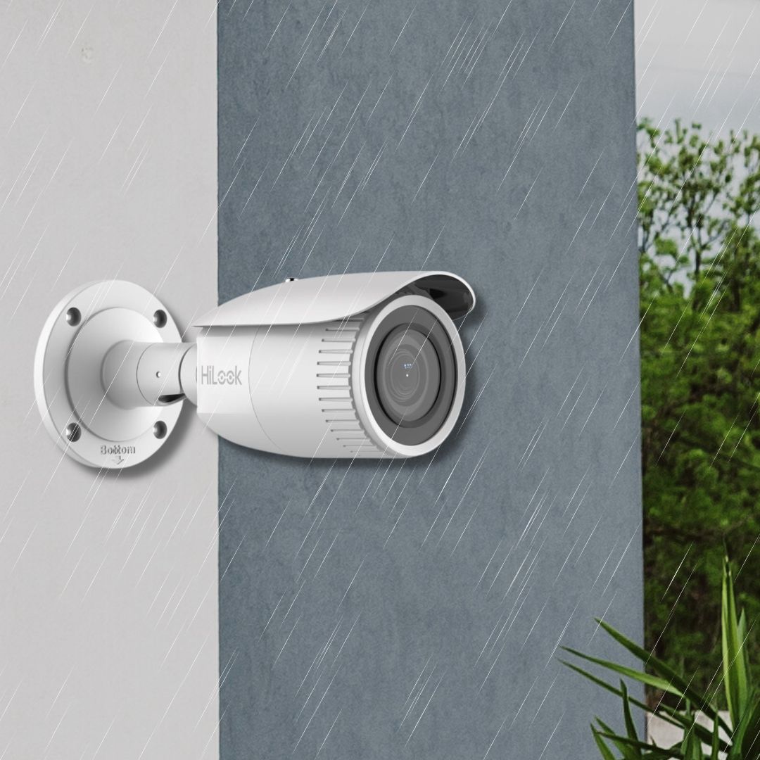 HiLook IPC-B640H-Z 4MP PoE Camera with 4X Optical Zoom | 2.8mm to 12mm Varifocal, Colour Night Vision, IP67 Certified, MicroSD Card Storage