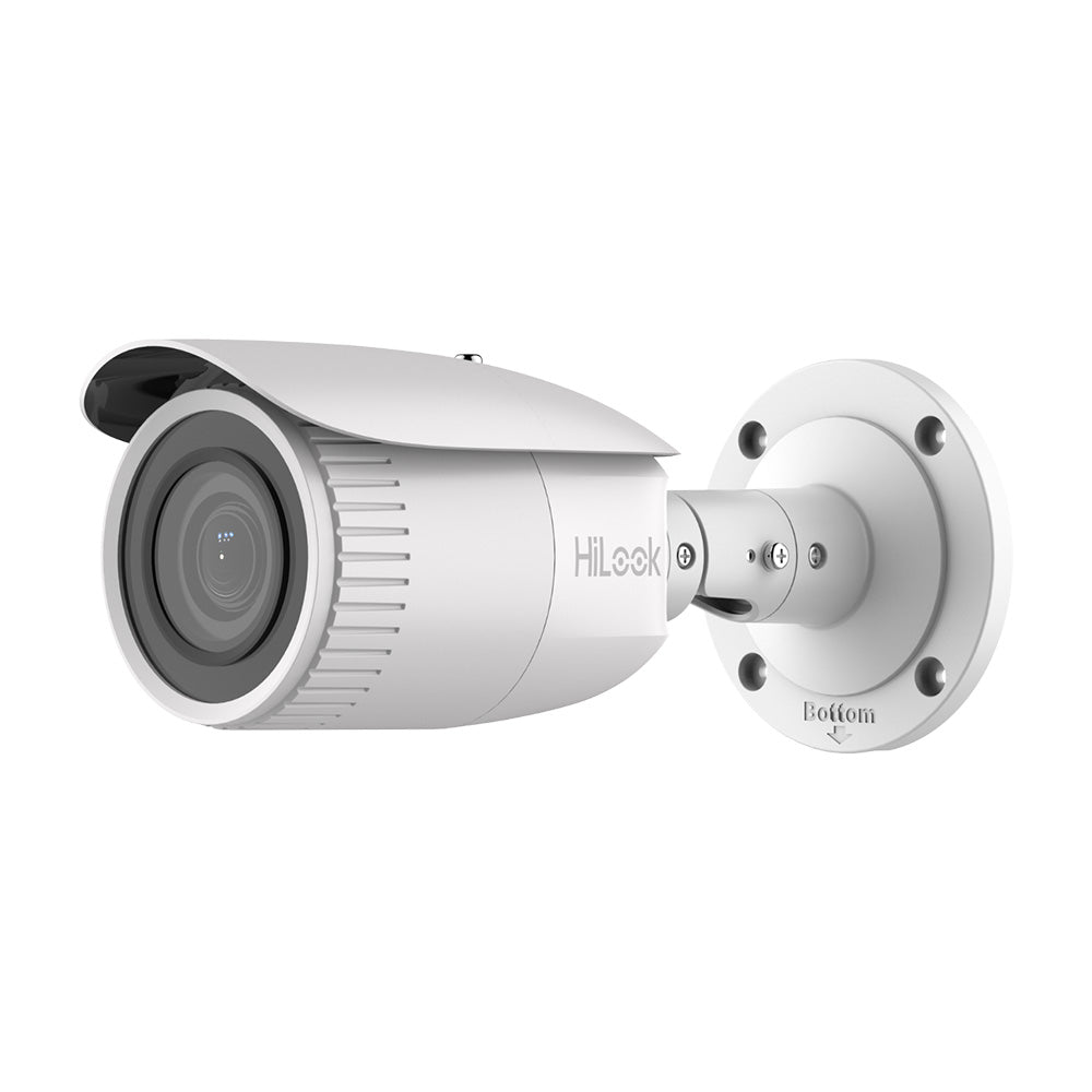 HiLook IPC-B640H-Z 4MP PoE Camera with 4X Optical Zoom | 2.8mm to 12mm Varifocal, Colour Night Vision, IP67 Certified, MicroSD Card Storage
