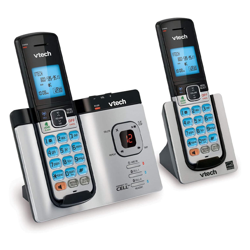 VTech 2-Handset DECT 6.0 Cordless Phone With Bluetooth And Caller ID (DS6621-2)