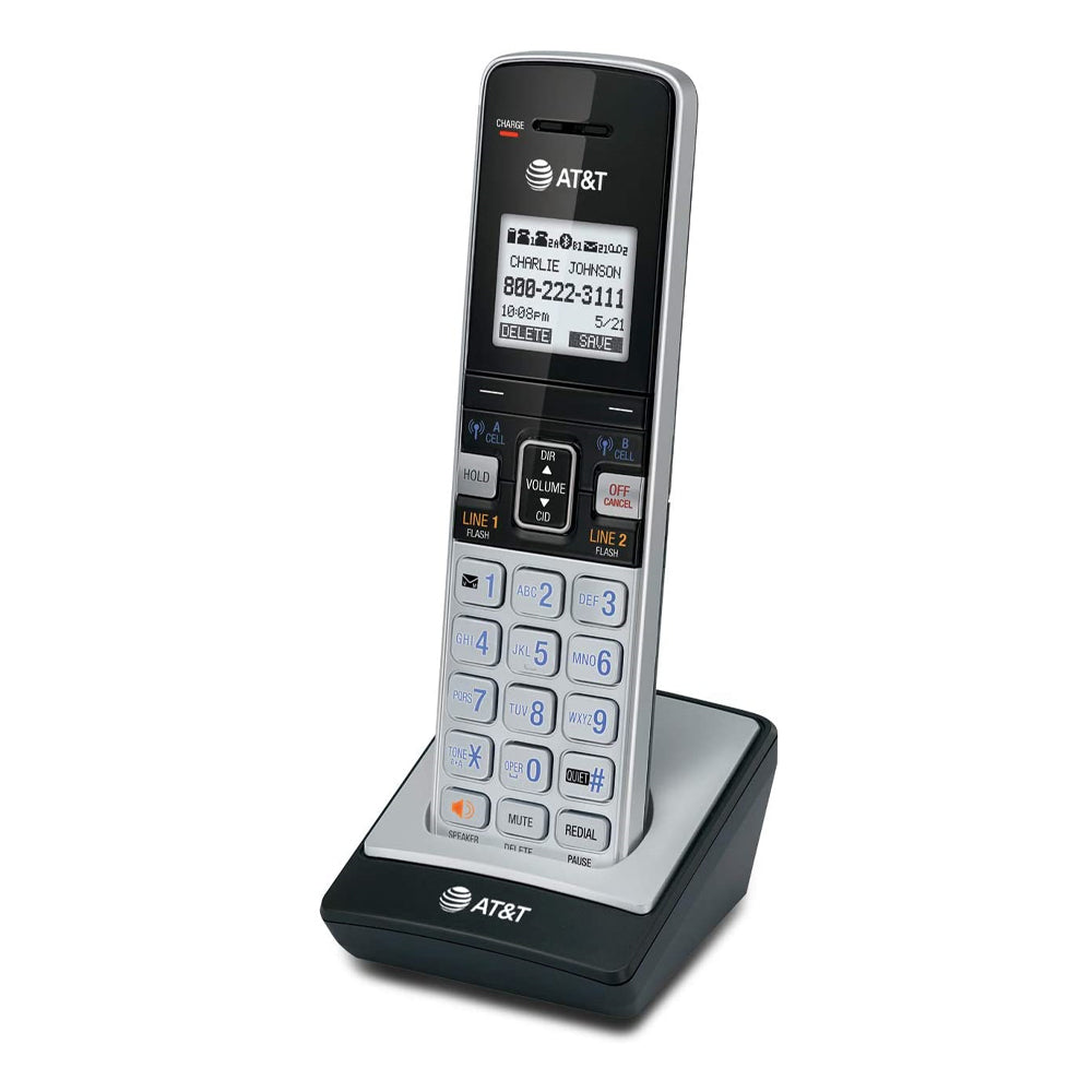 AT&T Accessory Handset with Caller ID/Call Waiting for TL86103, Silver/Black