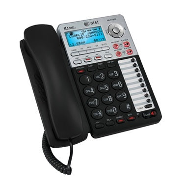 AT&T 2-Line Corded Phone with Caller ID and Digital Answering System (ML17939)