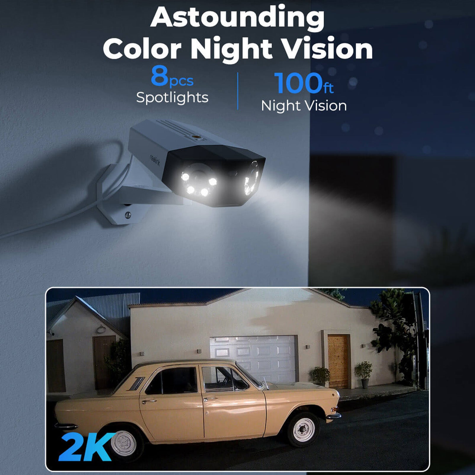 Reolink Duo PoE Smart 2K PoE Camera with Dual Lenses | 150° Wide Viewing Angle, Person/Vehicle Detection, Colour Night Vision