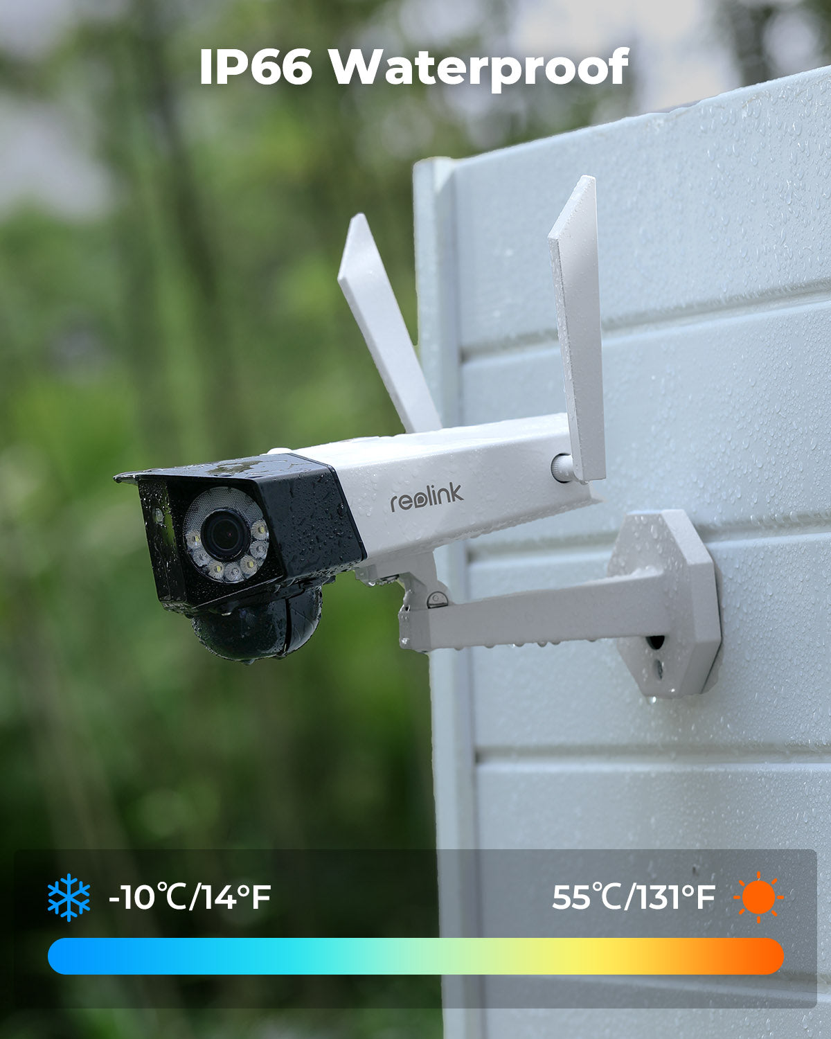 Reolink Duo 2 Battery-Powered 6MP Dual-Lens Camera with Ultra Wide View | Dual-Band WiFi, Rechargeable Battery, MicroSD Storage