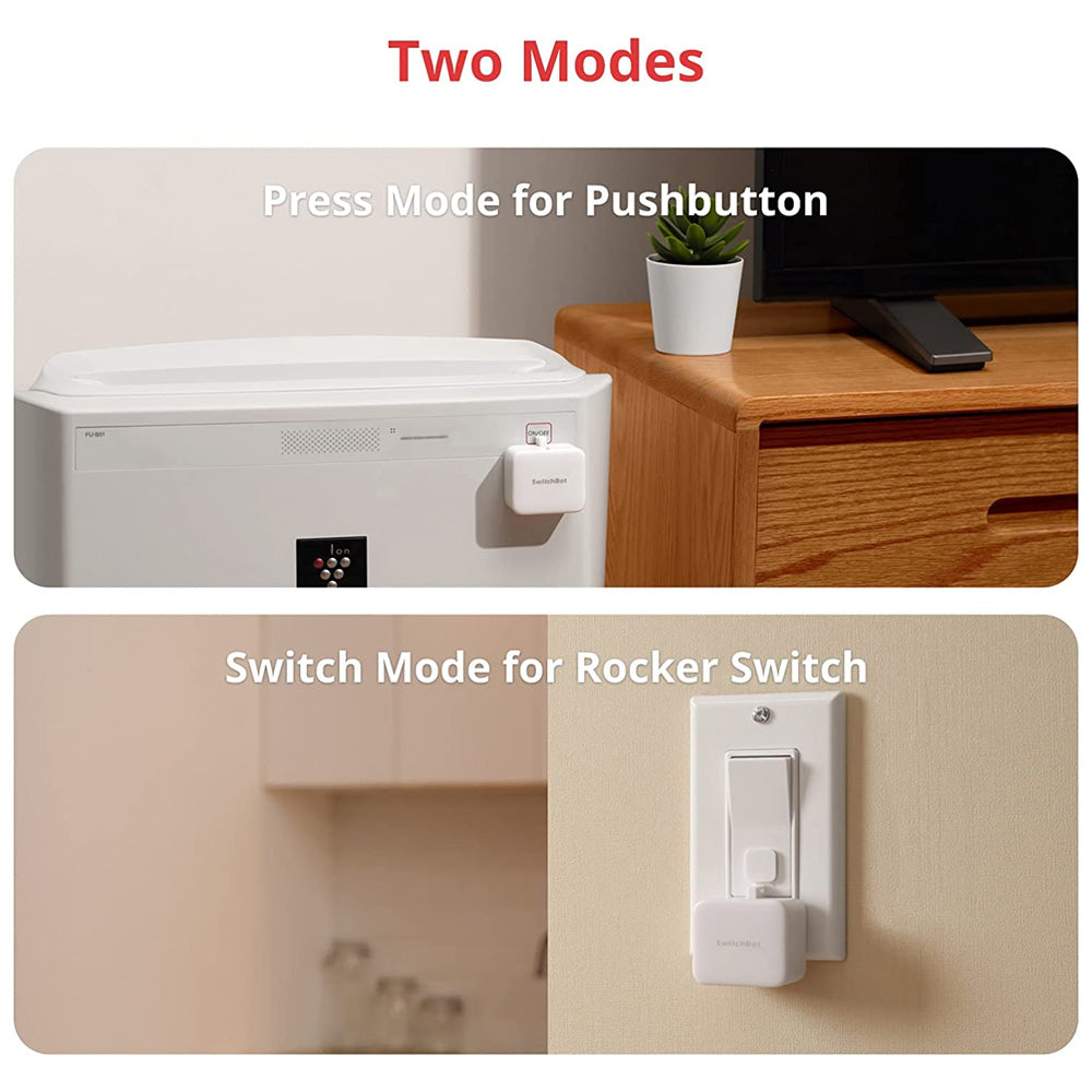 SwitchBot Bot | Smart Switch Pusher, No wire, App or Timer Control, Add SwitchBot Hub Mini to Make it Compatible with Alexa, Google Home, IFTTT, White