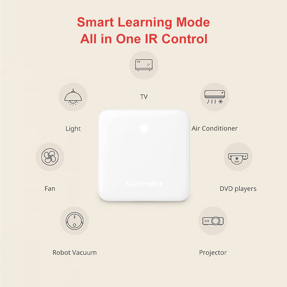 SwitchBot Hub Mini | Smart Remote - IR Blaster, Wi-Fi (Support 2.4GHz), Control TV, Air Conditioner, Compatible with Alexa, Google Home, IFTTT