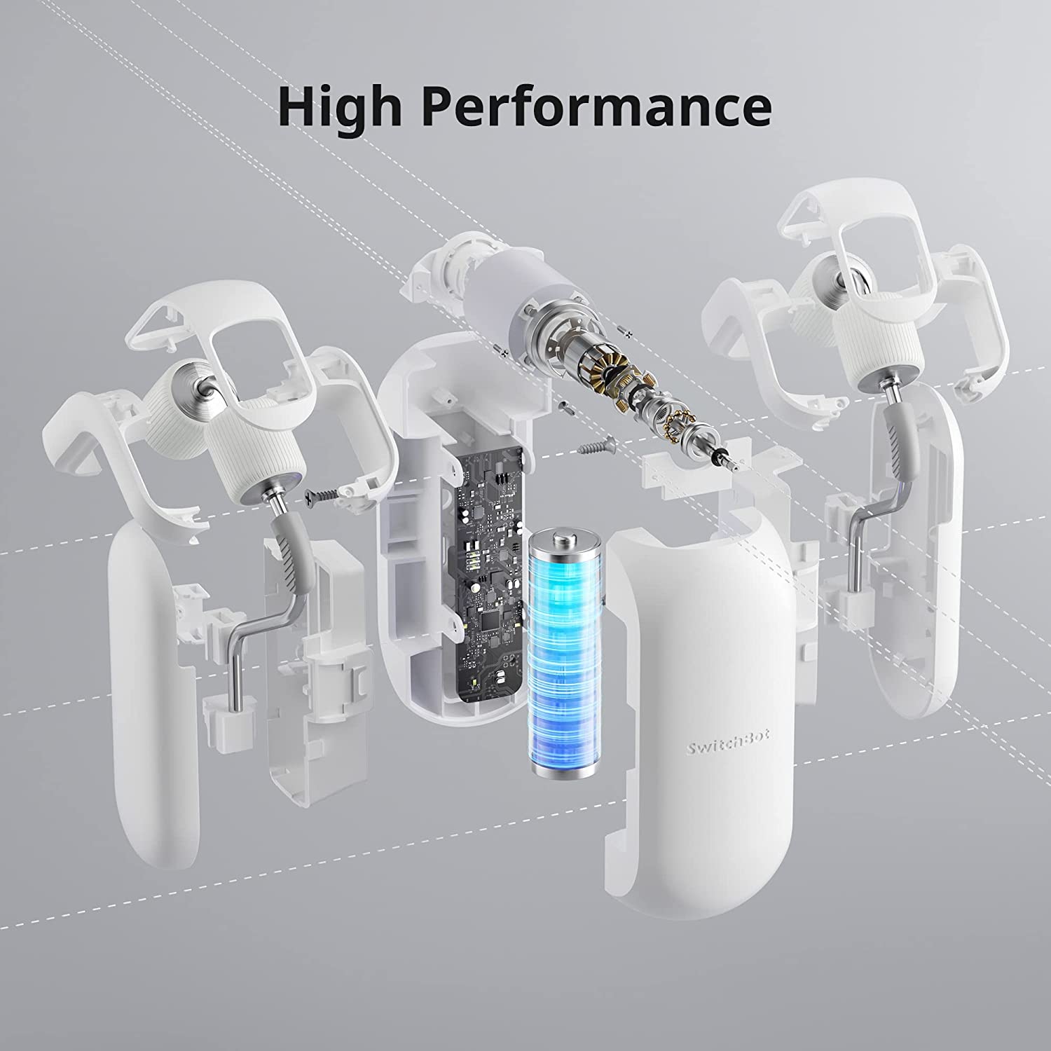 SwitchBot Curtain (Rod 2) | Smart Electric Motor - Automate Timer Control, Add SwitchBot Hub Mini to Make it Compatible with Alexa, Google Home, IFTTT