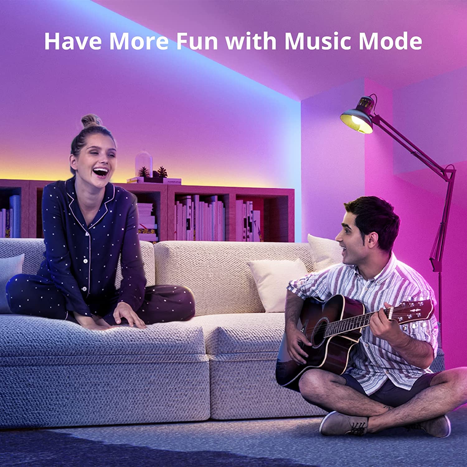 SwitchBot LED Strip Light, 5M | 16.4ft RGB, App Control, Work with Alexa and Google Assistant, 16 Million Colors with Remote Control and Music Sync