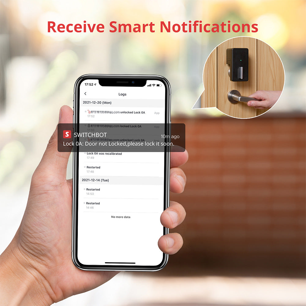 SwitchBot Lock with Keypad/Keypad Touch Bundle | Smart Bluetooth Electronic Deadbolt, Keyless Entry Door Lock for Front Door, Compatible with WiFi Bridge (Sold Separately)