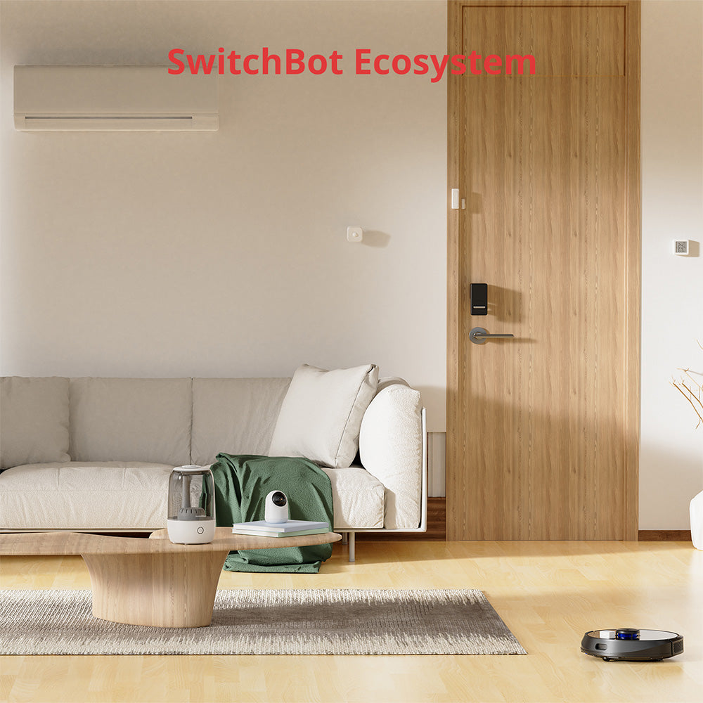 SwitchBot Lock with Keypad/Keypad Touch Bundle | Smart Bluetooth Electronic Deadbolt, Keyless Entry Door Lock for Front Door, Compatible with WiFi Bridge (Sold Separately)
