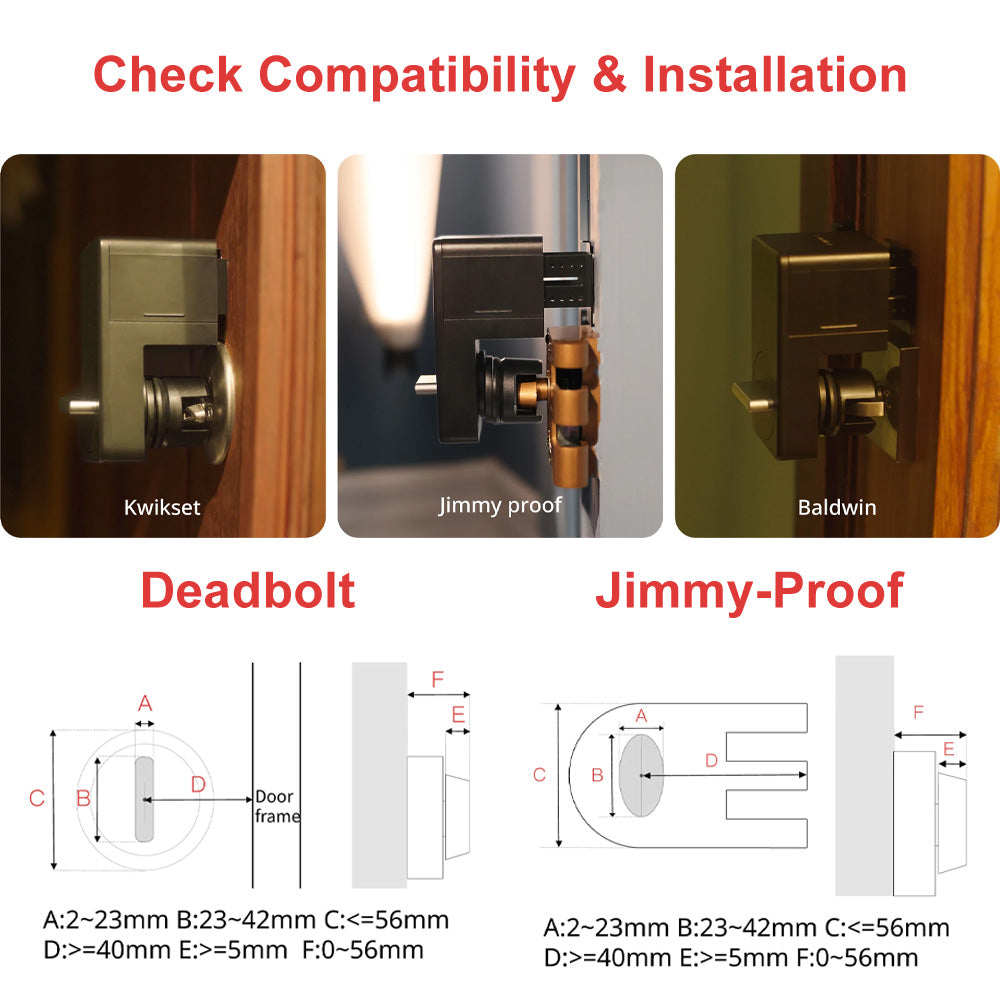 SwitchBot Lock with SwitchBot Keypad/Keypad Touch | Smart Bluetooth Electronic Deadbolt, Keyless Entry Door Lock for Front Door, Compatible with WiFi Bridge (Sold Separately)