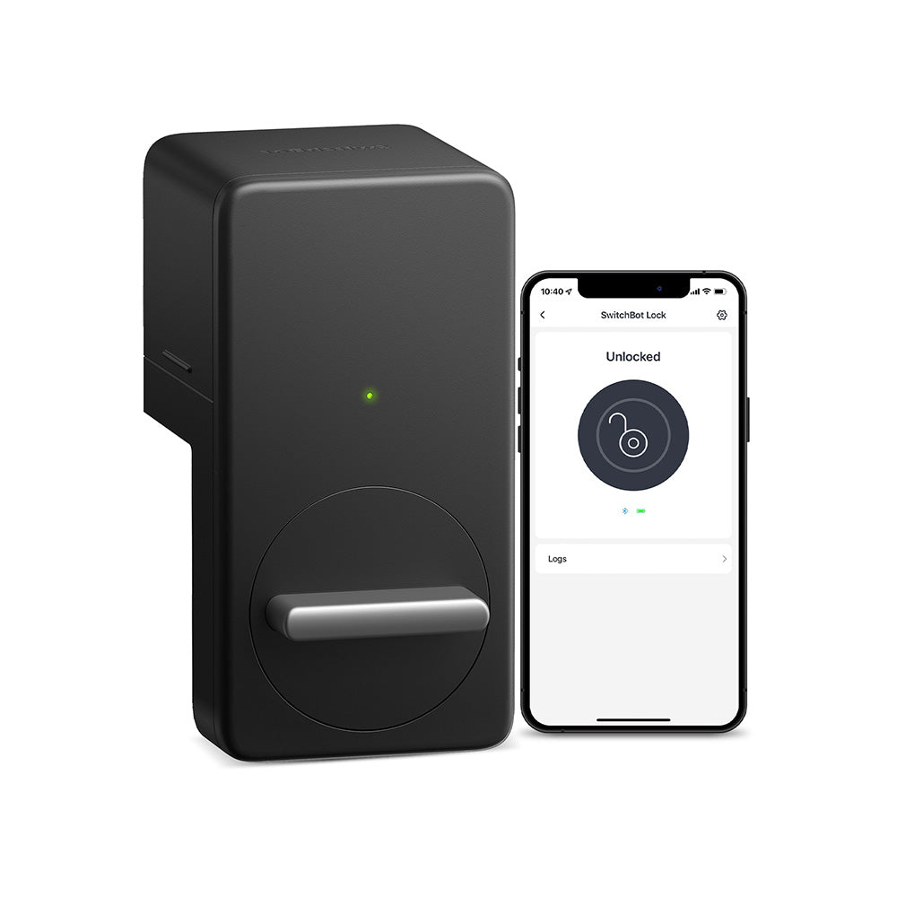SwitchBot Lock | Smart Bluetooth Electronic Deadbolt, Keyless Entry Door Lock for Front Door, Compatible with WiFi Bridge (Sold Separately)