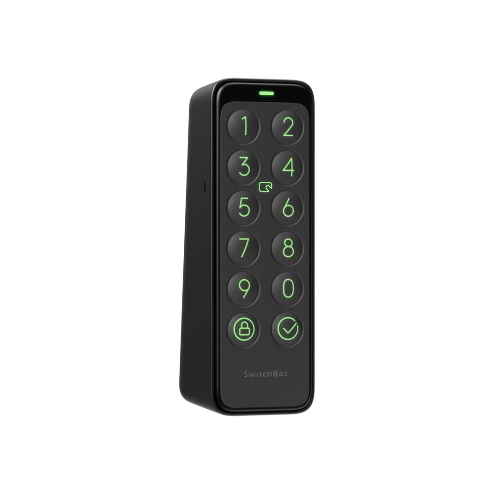 SwitchBot Keypad for SwitchBot Lock | Keyless Home Entry, IP65 Waterproof, Supports Virtual Passwords for Home Security, 2 Years Battery Life