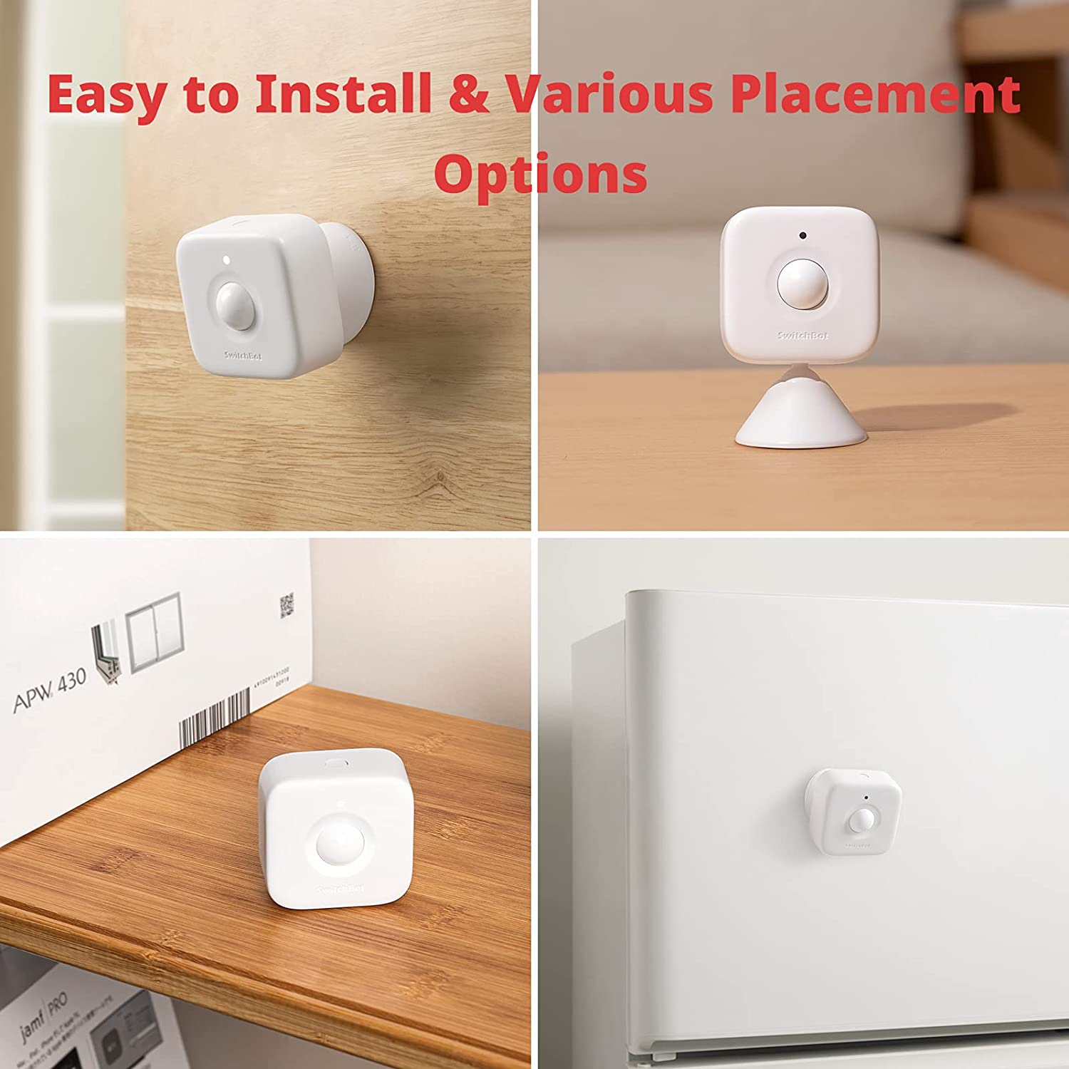 SwitchBot Motion Sensor | Wireless, PIR Motion Detector Alert, Add SwitchBot Hub Mini to Make it Compatible with Alexa