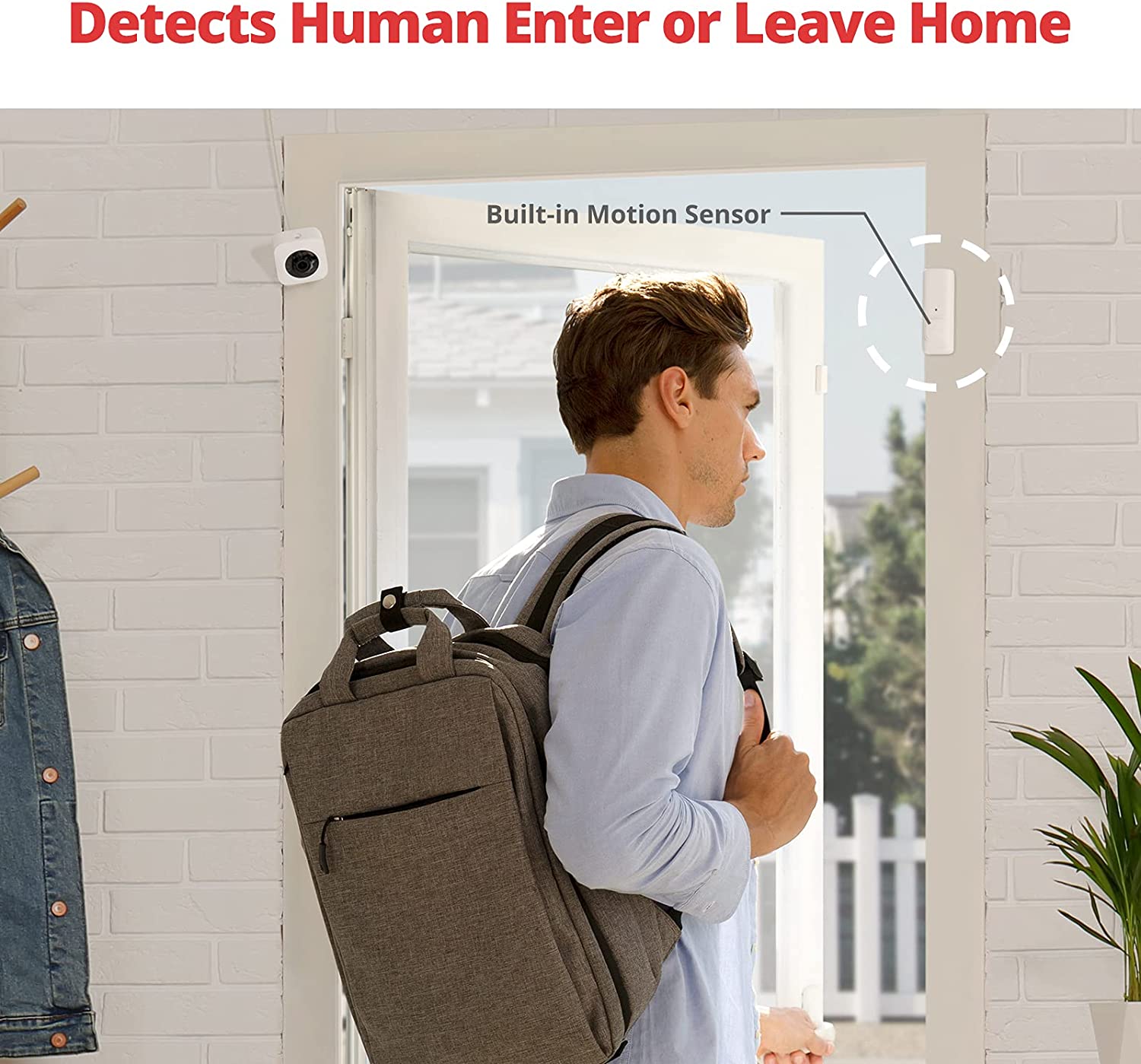 SwitchBot Contact Sensor | Smart Home Security Wireless Window Alarm and Door Sensor, Add SwitchBot Hub Mini to Make it Compatible with Alexa