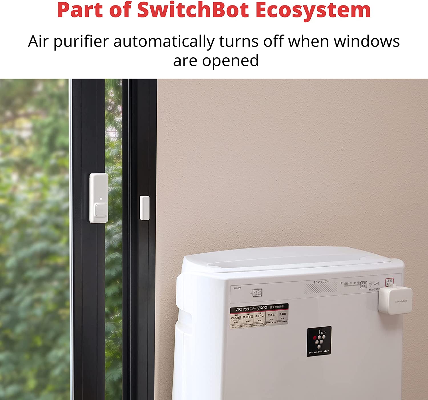 SwitchBot Contact Sensor | Smart Home Security Wireless Window Alarm and Door Sensor, Add SwitchBot Hub Mini to Make it Compatible with Alexa