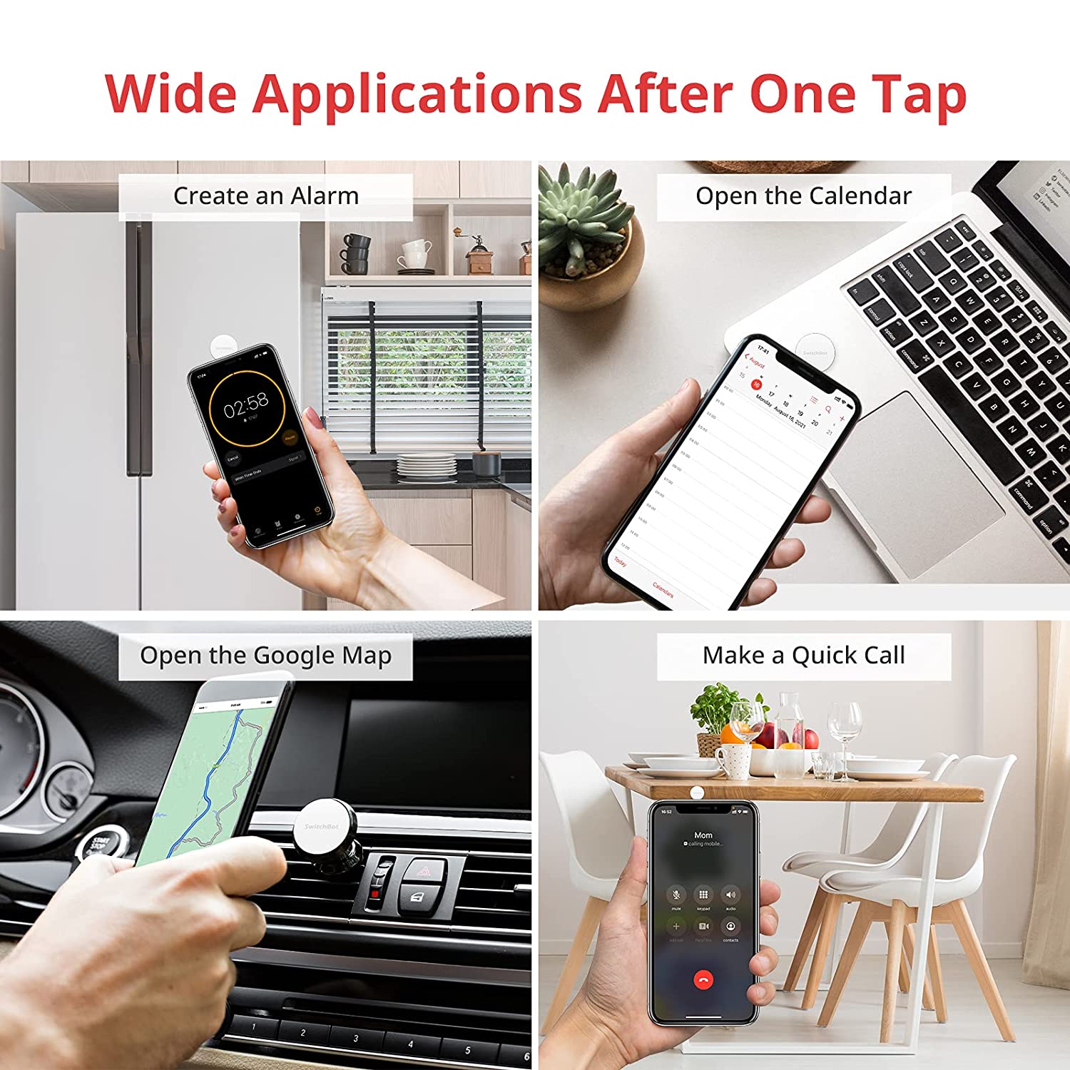 SwitchBot Tag | 3PCS NFC Tag Stickers, NTAG216 30mm, Work Great with SwitchBot Devices, Compatible with iOS & Android and All Other NFC Enabled Devices