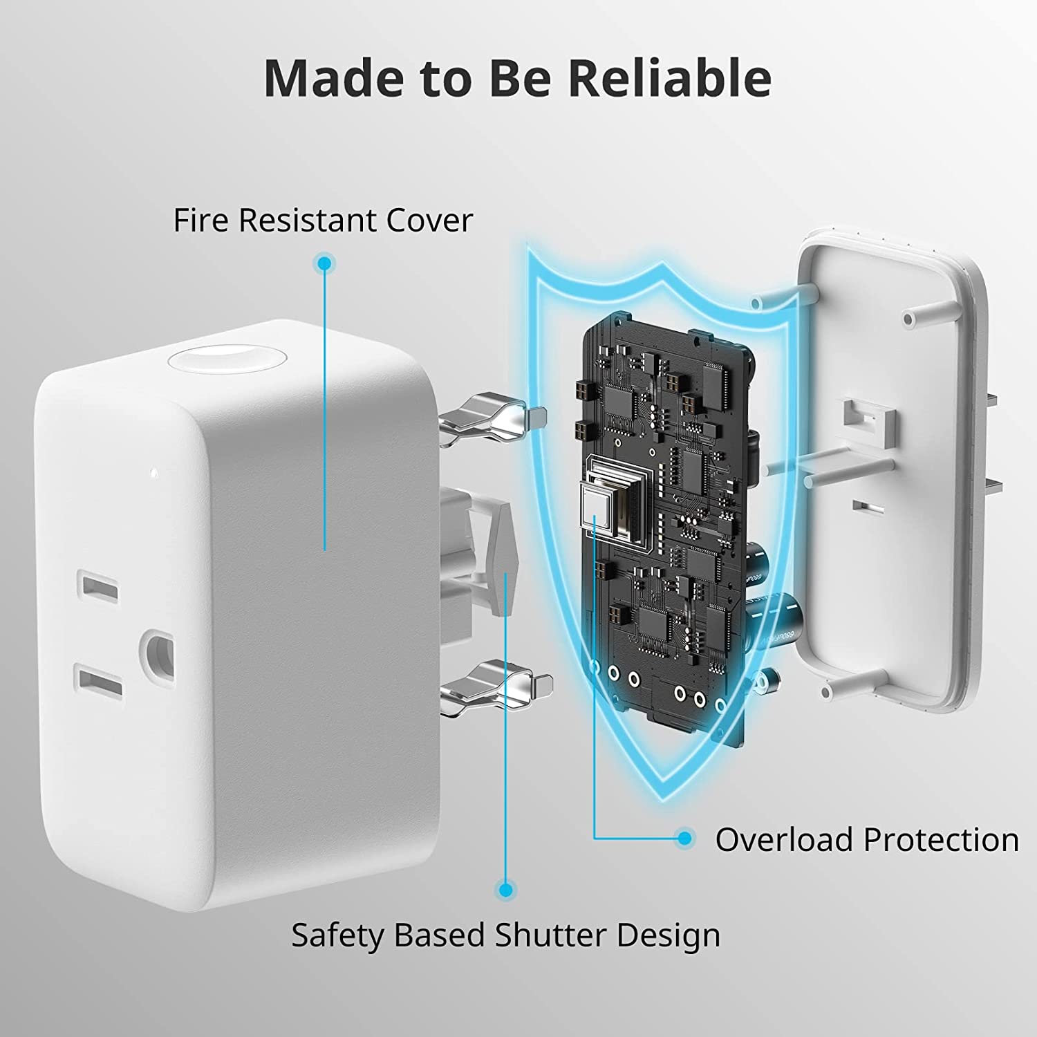 SwitchBot Plug Mini | Smart Home WiFi (2.4GHz Only) & Bluetooth, Works with Apple HomeKit, Alexa, Google Home, App Remote Control & Timer Function
