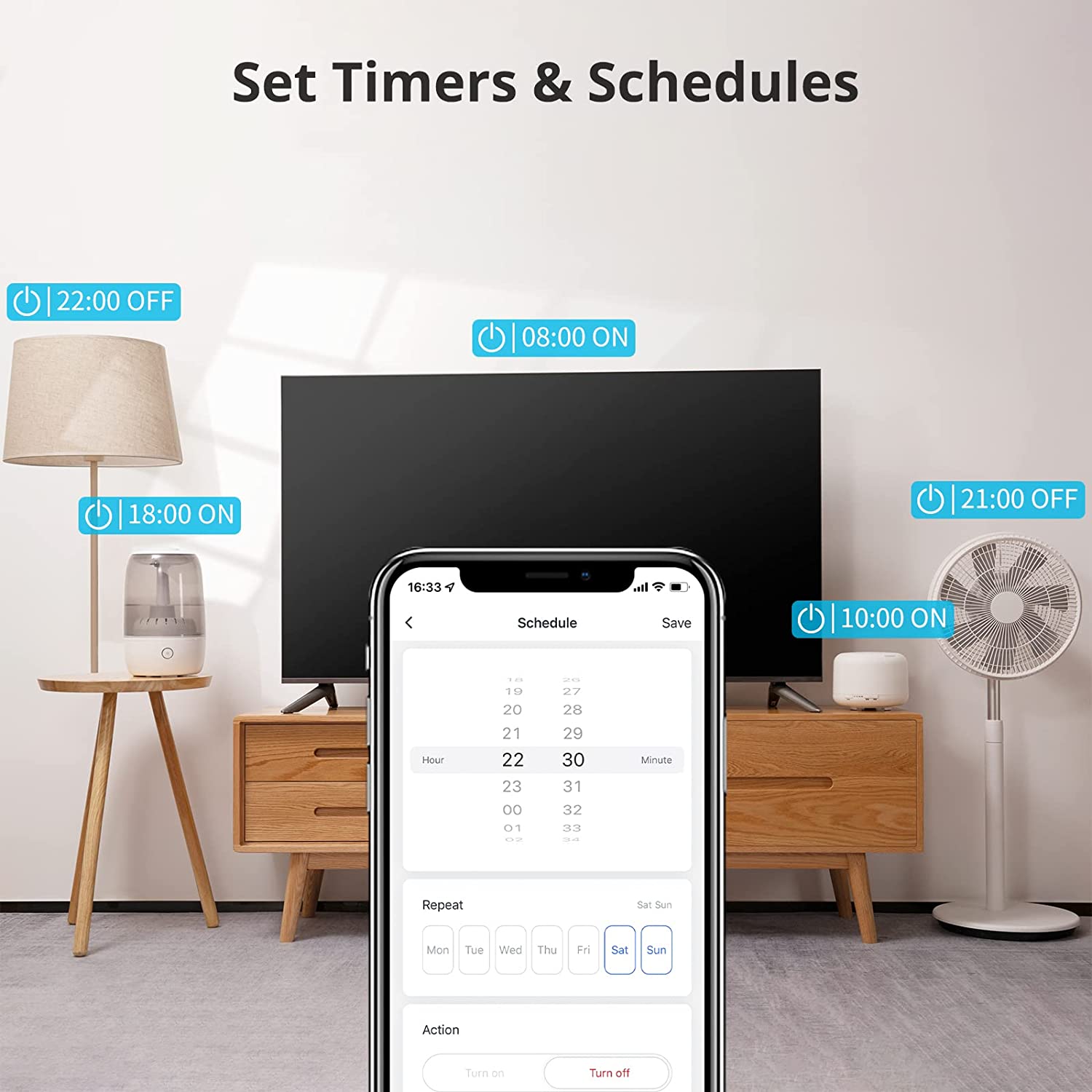 SwitchBot Plug Mini | Smart Home WiFi & Bluetooth, Works with Apple HomeKit, Alexa, Google Home, App Remote Control & Timer Function