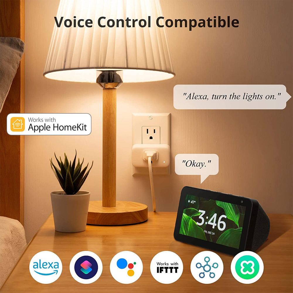 SwitchBot Plug Mini | Smart Home WiFi & Bluetooth, Works with Apple HomeKit, Alexa, Google Home, App Remote Control & Timer Function