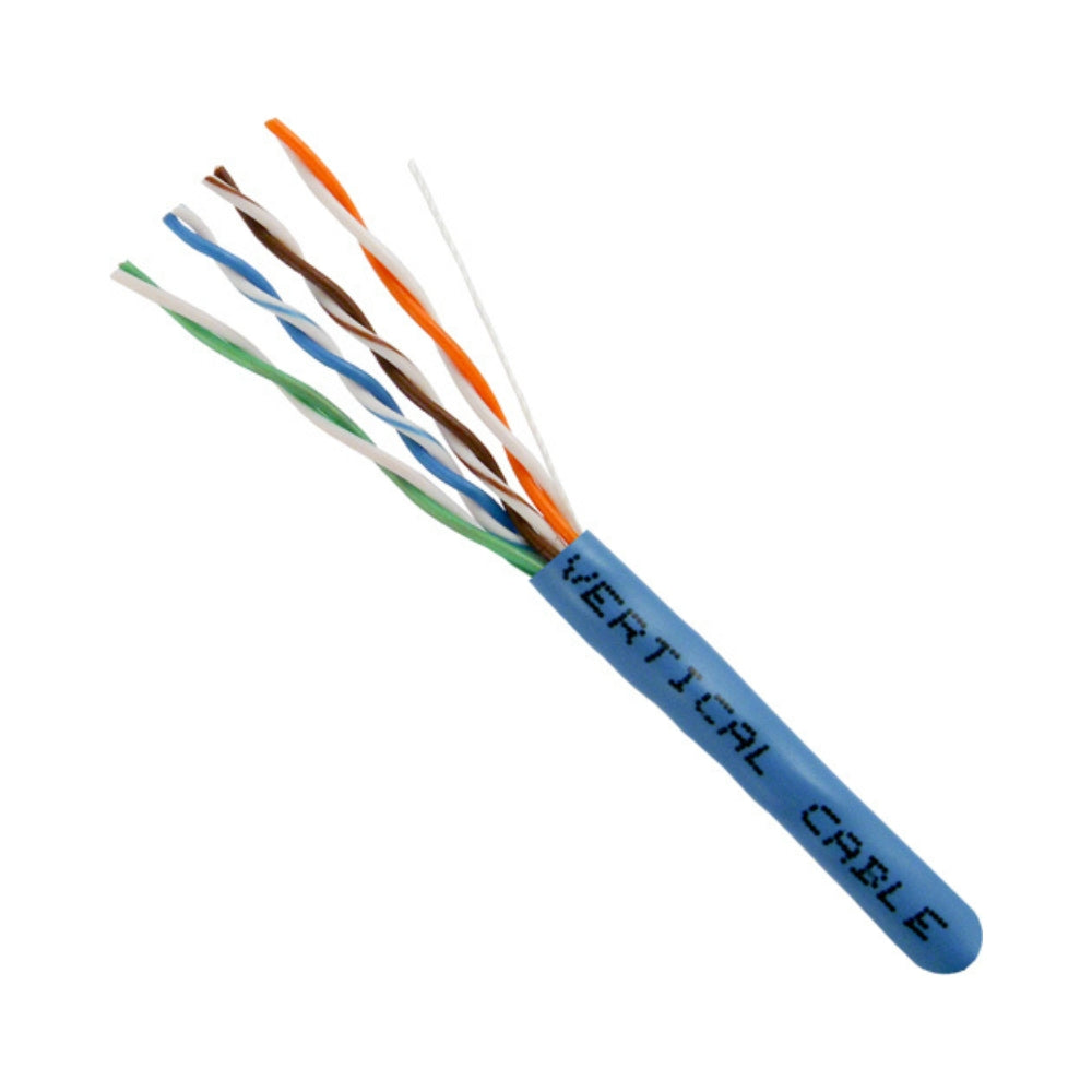 CAT5e Solid Bare Copper Riser Cable, 1000ft. UTP, 350MHz, 24AWG, CMR