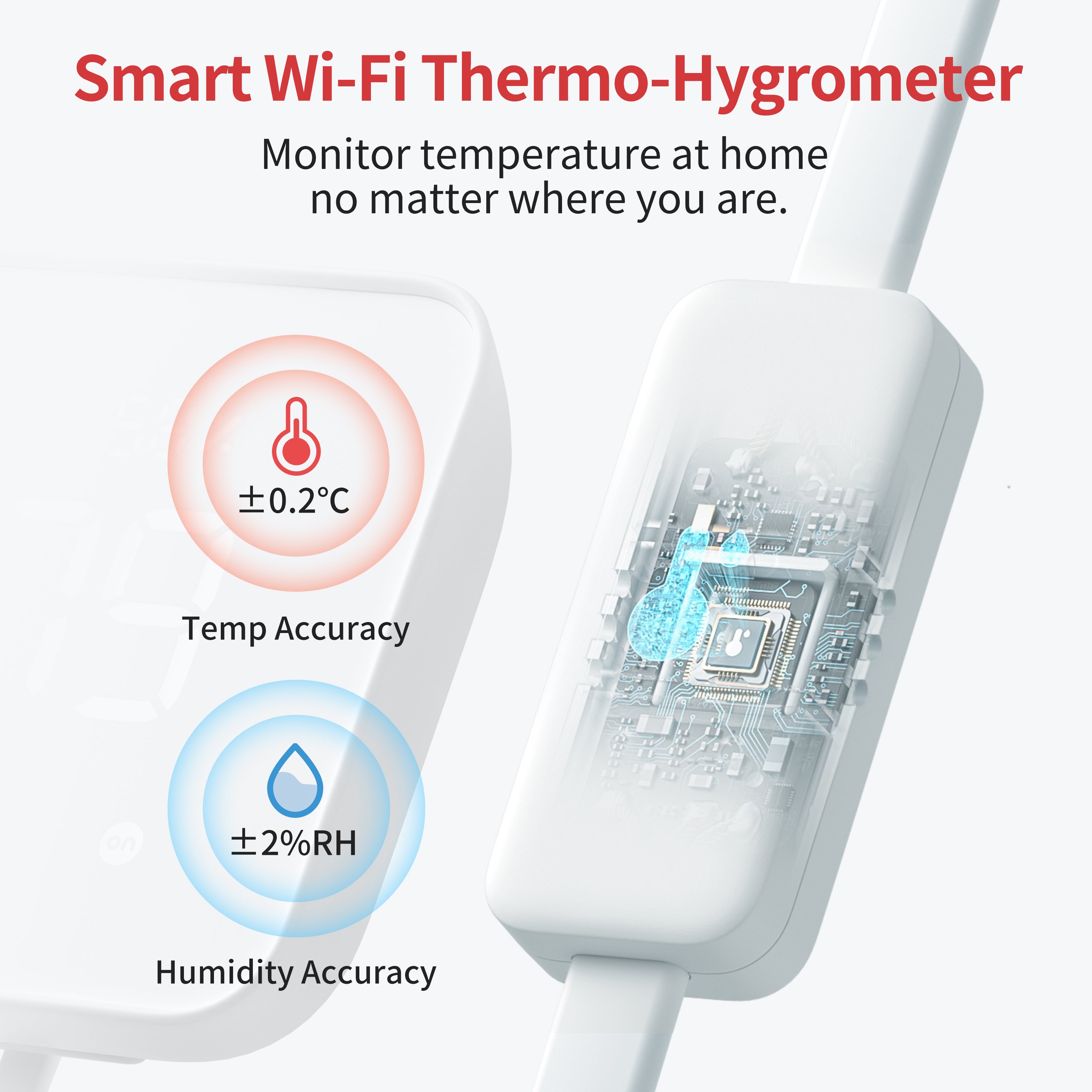 SwitchBot Hub 2 | Work as a WiFi Thermometer Hygrometer, IR Remote Control, Smart Remote and Light Sensor, Link SwitchBot to Wi-Fi (Support 2.4GHz), Compatible with Alexa&Google Assistant
