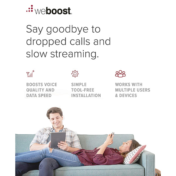weBoost Home MultiRoom (650144) Cell Signal Booster Kit | Up to 5,000 sq ft | All Canadian Carriers - Bell, Rogers, Telus | ISED Approved