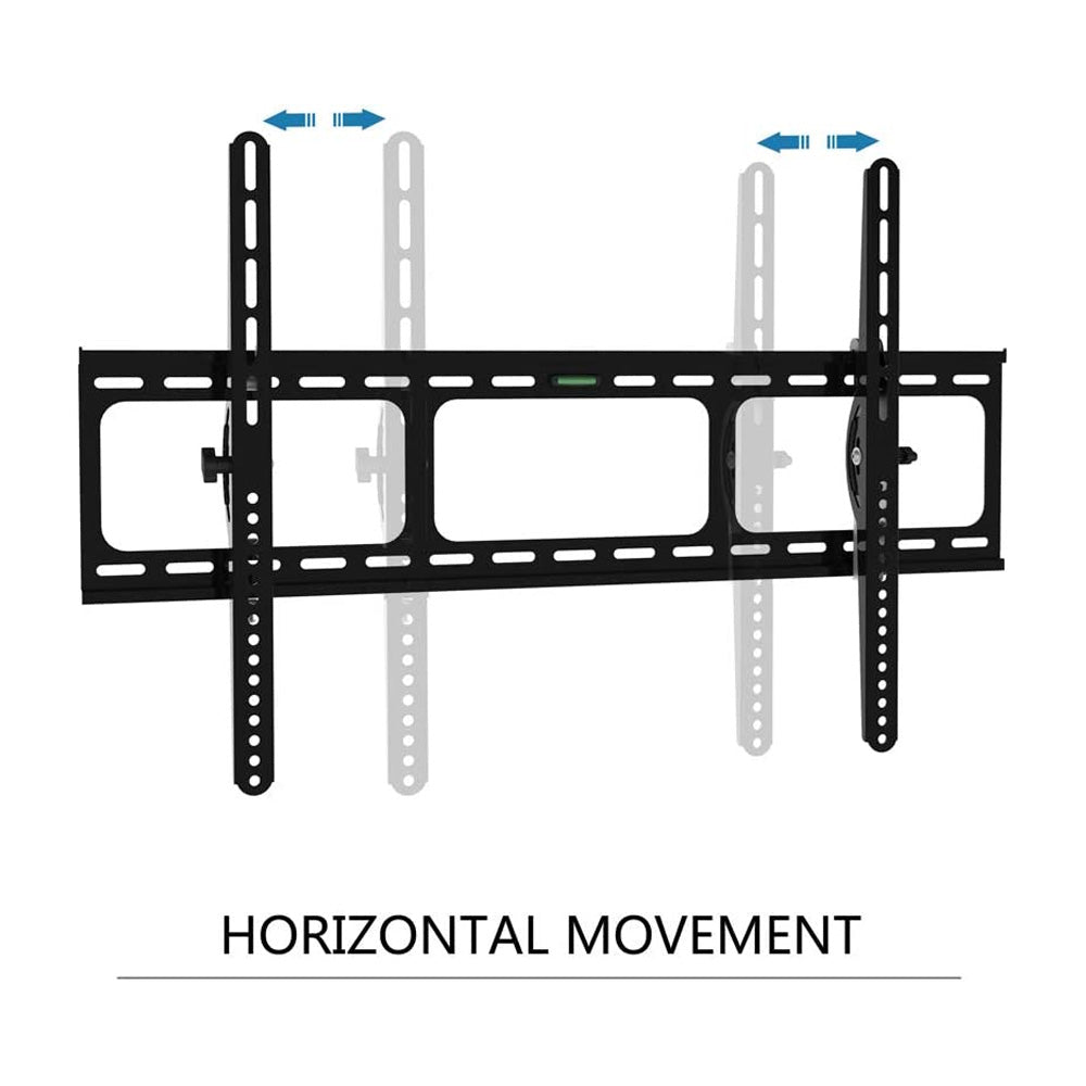 AMER Heavy Duty Low Profile Tilting Flat Panel Wall Mount, Max Panel Weight 132lbs Designed for Most of 40-100 inch LED, LCD, OLED Flat Screen Panel, Supports VESA800x500 (BIGASSMOUNT60T)
