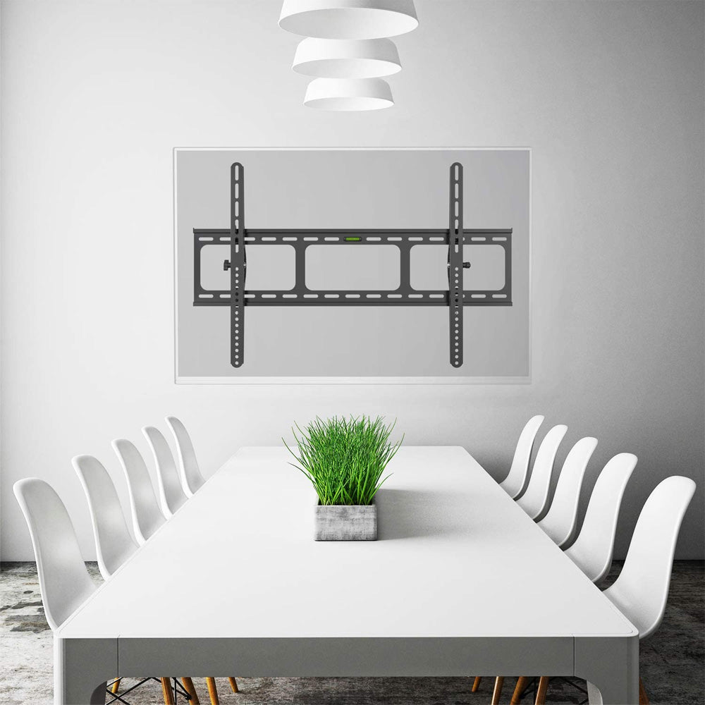 AMER Heavy Duty Low Profile Tilting Flat Panel Wall Mount, Max Panel Weight 132lbs Designed for Most of 40-100 inch LED, LCD, OLED Flat Screen Panel, Supports VESA800x500 (BIGASSMOUNT60T)